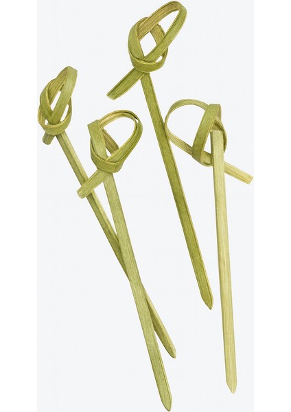 Kürdan Bambu Ruban Düğümlü 12 cm 100 'lü