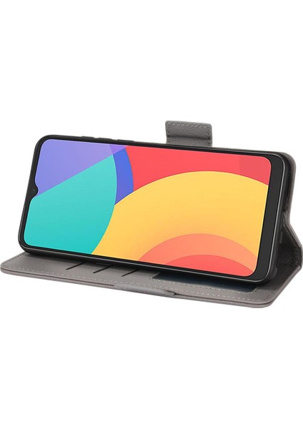 Alcatel 1s 2021 Cüzdan Manyetik Kart Yuvaları Tutucu Yan Toka Pu (Yurt Dışından) modelleri
