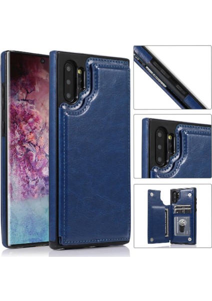 Cüzdan Kılıf Samsung Galaxy Not 10 Artı Kart Yuvaları Çift Manyetik Pu (Yurt Dışından) indirimleri