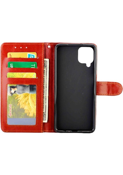 Samsung Galaxy A12 Darbeye Kart Tutucu Pu Deri Için Flip Case (Yurt Dışından) indirimleri