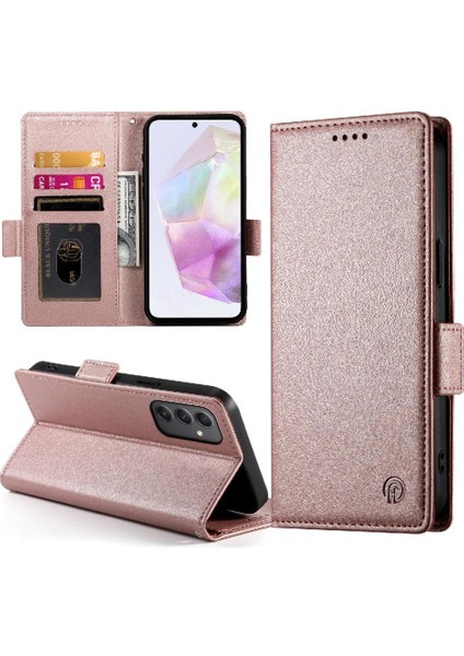 Samsung Galaxy A35 Günlük Kullanım Için Flip Case Iş Cüzdan Flip Kart Yuvaları (Yurt Dışından)