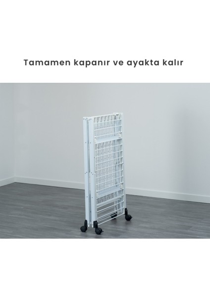 Gulliver Katlanabilir Ahşap Çamaşır Kurutmalık Naturel/Beyaz Renk