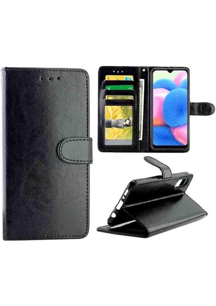 Samsung Galaxy A30S/ A50 Darbeye Dayanıklı Manyetik Kapatma Pu Için Flip Case (Yurt Dışından)
