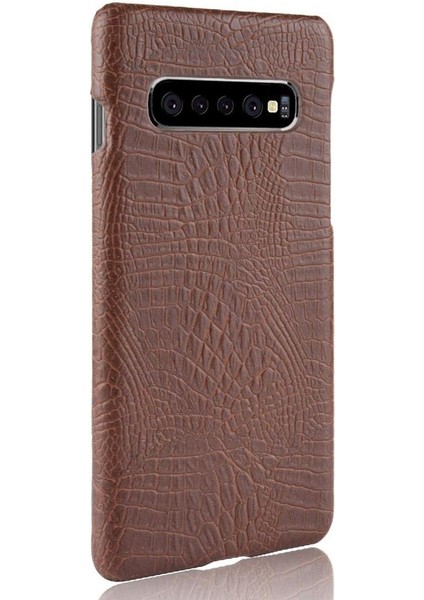 Samsung Galaxy S10 Artı Klasik Timsah Moda Için Şık Klasik Kılıf (Yurt Dışından) modelleri