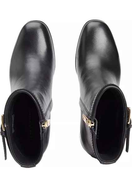 Kadın Tokalı Blok Topuklu Botie - Siyah indirimleri