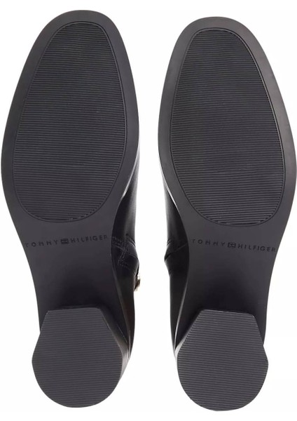 Kadın Tokalı Blok Topuklu Botie - Siyah