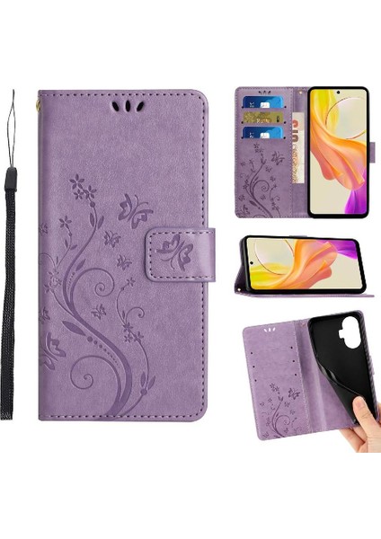 Realme C55 Pu Deri Kart Tutucu Manyetik Kapatma Kickstand Için Filp Durumda (Yurt Dışından)