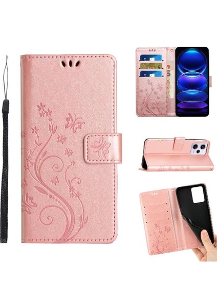 Xiaomi Redmi Not 12 Için Filp Durumda Pro 5g Kart Tutucu Kickstand Bilek Pu (Yurt Dışından)