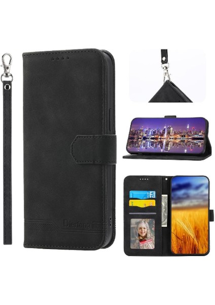 Sony Xperia 1 Iv Kart Yuvaları Için Flip Case Manyetik Kapatma Bileklik Nakit (Yurt Dışından)