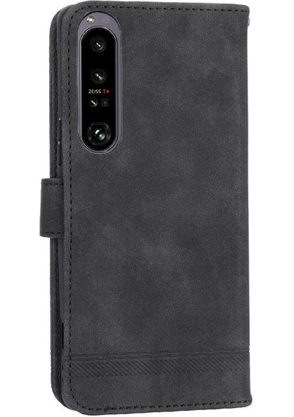 Sony Xperia 1 Iv Kart Yuvaları Için Flip Case Manyetik Kapatma Bileklik Nakit (Yurt Dışından) fırsatları