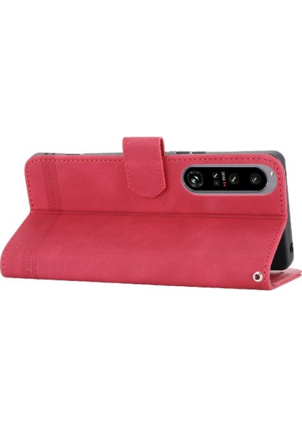 Sony Xperia 1 Iv Kart Yuvaları Için Flip Case Manyetik Kapatma Bileklik Nakit (Yurt Dışından) modelleri