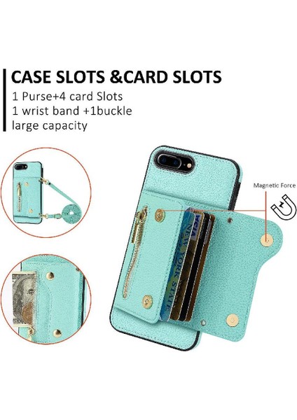 IPhone 7 Için Kılıf Artı/8 Artı Kart Yuvaları Uzun Kayış Hafif Mini (Yurt Dışından) fiyatları