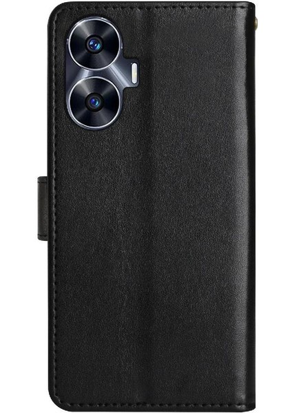 Realme C55 Pu Deri Kart Tutucu Manyetik Kapatma Kickstand Için Filp Durumda (Yurt Dışından) fırsatları