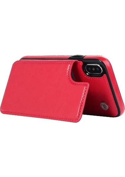 Cüzdan Kılıf IPhone X/xs Kickstand Kart Yuvaları ile Pu Deri Kart (Yurt Dışından) modelleri