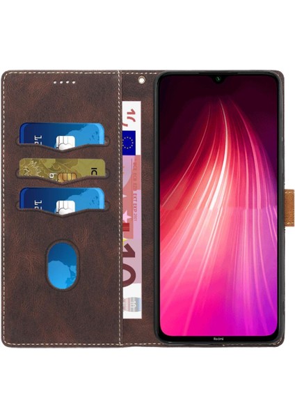 Cüzdan Durumda Xiaomi Redmi Için Not 8 Kart Yuvası Manyetik Kapatma Bilek Kayışı (Yurt Dışından) fiyatları