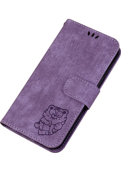 Huawei Nova 12 Için Kılıf Kabartmalı Sevimli Kaplan Cüzdan Kılıf Kart Cep Flip (Yurt Dışından) fırsatları