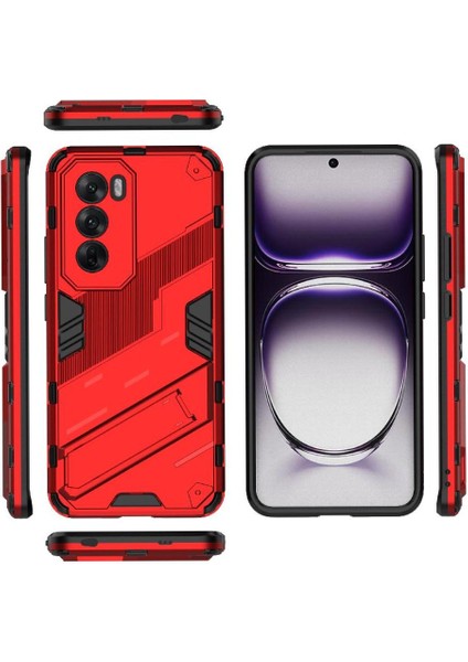 Oppo Oppo 12 5g Kickstand Sağlam Askeri Koruyucu Kapak Için Kılıf (Yurt Dışından)
