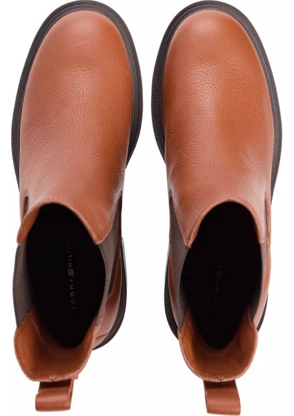 Kadın Blok Topuklu Chelsea Bot - Taba indirimleri