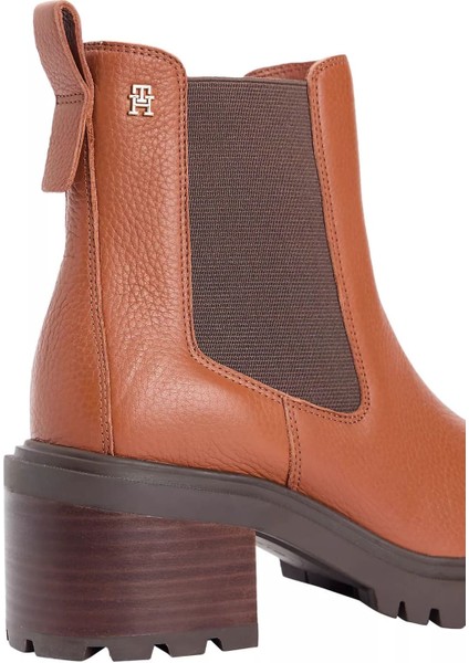 Kadın Blok Topuklu Chelsea Bot - Taba