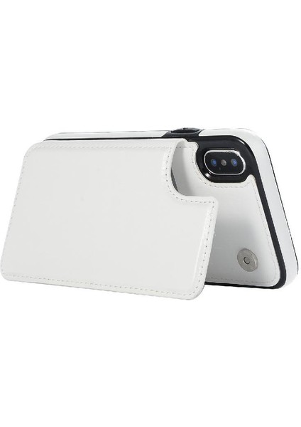 Cüzdan Kılıf IPhone X/xs Kickstand Kart Yuvaları ile Pu Deri Kart (Yurt Dışından) fırsatları
