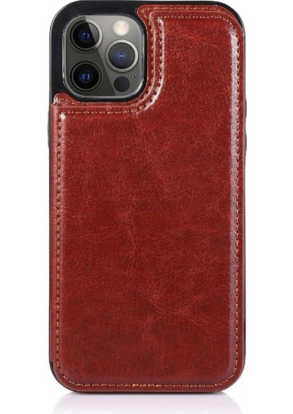 Kart Tutucu Kartı ile IPhone 12 Pro Çift Manyetik Toka Için Cüzdan Kılıf (Yurt Dışından) fırsatları