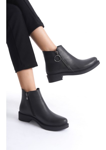 Margaret Fermuarlı Ortopedik Taban Topuklukadın Bot - Cst - Siyah modelleri