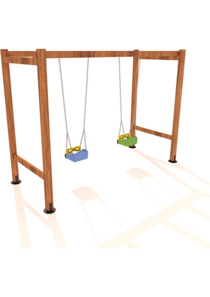 Ahşap Salıncak ASL02, Park Salıncağı 2'li Model modelleri