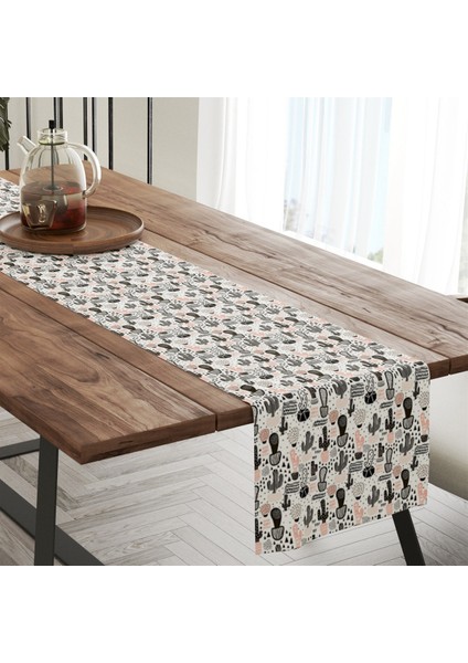 Kaktüs Soft Desenli 50X140 cm Runner modelleri