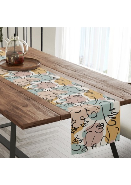 Silüet Desenli 50X140 cm Runner modelleri