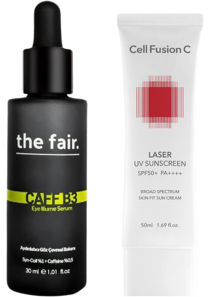 Caff-B3 Göz Çevresi Serumu ve Güneş Kremi Set