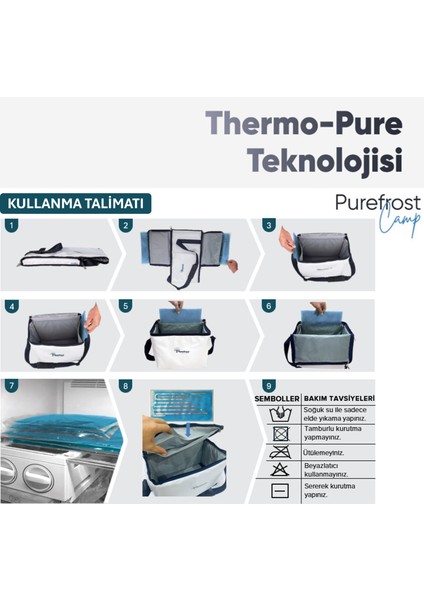 6'lı Thermo-pure® PF15 Camp Soğutucu Termal Çanta Yedek Jel Seti modelleri