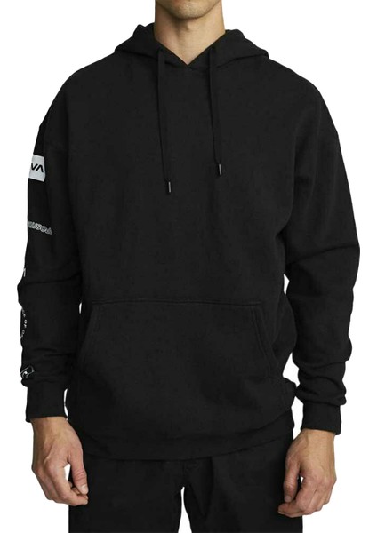 Erkek Sweatshirt Sport Hoodie Siyah