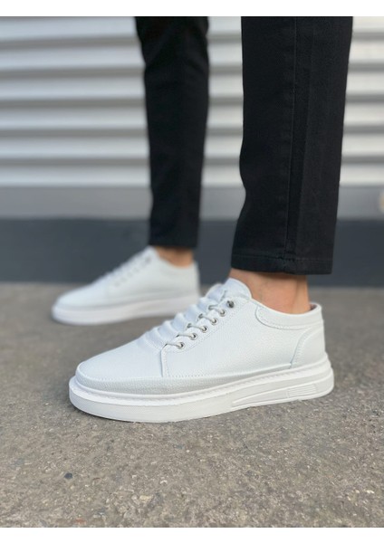 JY0535 Prime Bağcıklı Cilt Erkek Günlük Sneaker Ayakkabı Cbt - Beyaz fiyatları