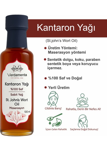 Sarı Kantaron Yağı Kantoron Yağı Içilebilir 100 Ml. Cam Şişe Yeni Mahsül fiyatları