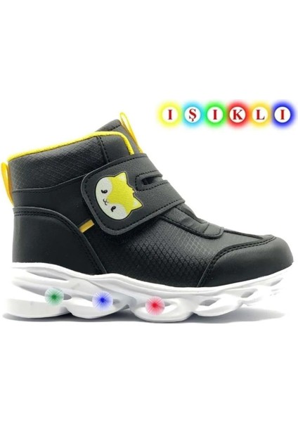 Riwi Kedi Baskılı Işıklı Taban Çocuk Cırtlı Bot fiyatları