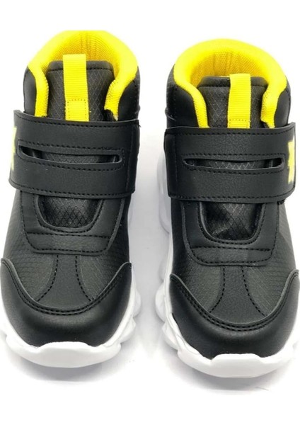 Riwi Kedi Baskılı Işıklı Taban Çocuk Cırtlı Bot