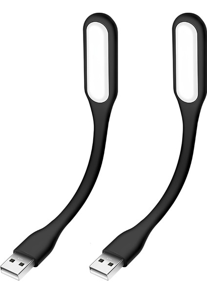 Süper Parlak Katlanabilir USB LED Aydınlatma – Siyah | Esnek & Taşınabilir Işık 💡🔌
