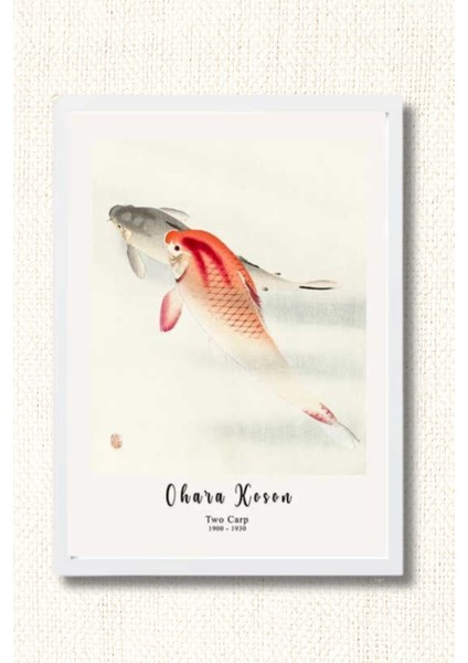 Ohana Koson | Çerçeveli Mdf Sanat Tablosu | Modern Ev Ofis Dekorasyonu