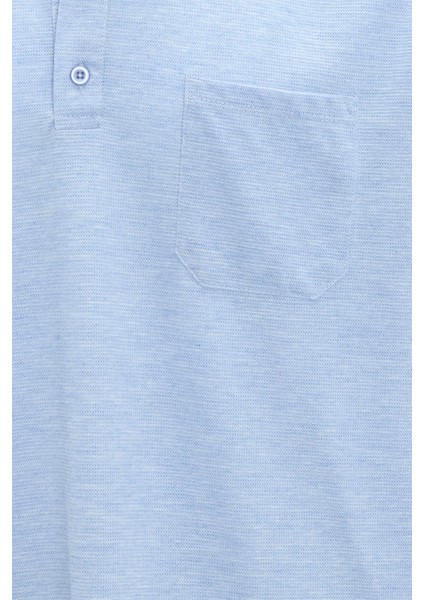 Saks Mavi Regular Armürlü Polo Yaka Tişört fiyatları