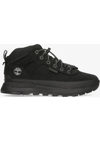 Mid Lace Up Çocuk Siyah Outdoor Bot.-
