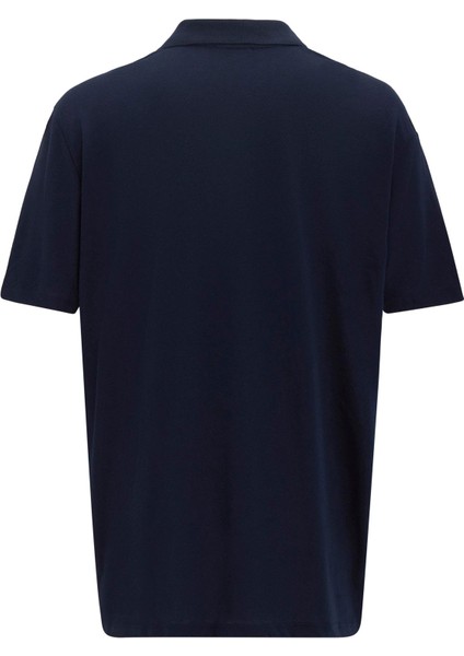 Lacivert Regular Armürlü Polo Yaka Tişört modelleri