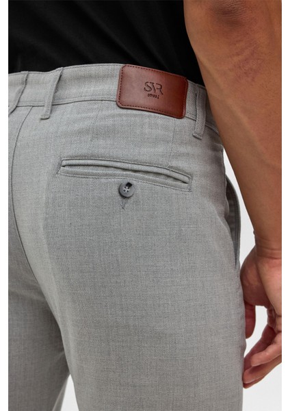 Gri Slim Desenli Pantolon indirimleri