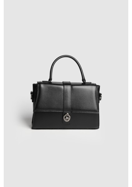 Lagraccio Paris Kadın Cals Kutu El ve Askılı Çanta Siyah