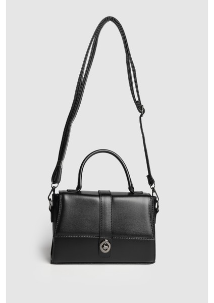 Lagraccio Paris Kadın Cals Kutu El ve Askılı Çanta Siyah modelleri