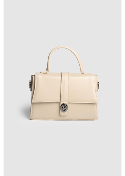 Lagraccio Paris Kadın Cals Kutu El ve Askılı Çanta Vizon