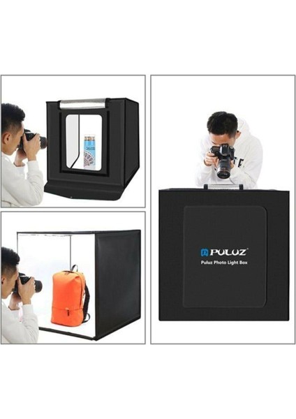 Puluz 60X60CM LED Işıklı Ürün Fotoğraf Çekim Stüdyosu Çadırı modelleri