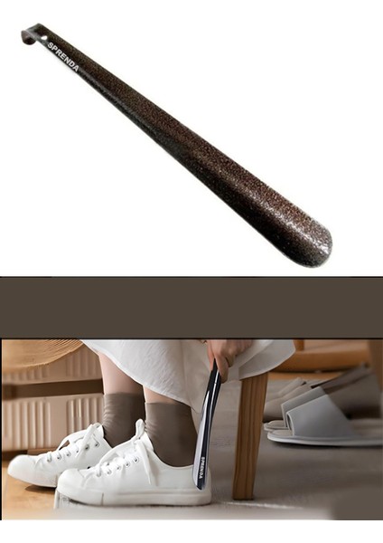 Metal Ayakkabı Çekeceği, Siyah, 25 Cm, Uzun Kalın Metal Ayakkabı Çekeceği