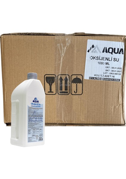Aqua - Oksijenli Su 1 Lt - 16 Adet 1 Koli