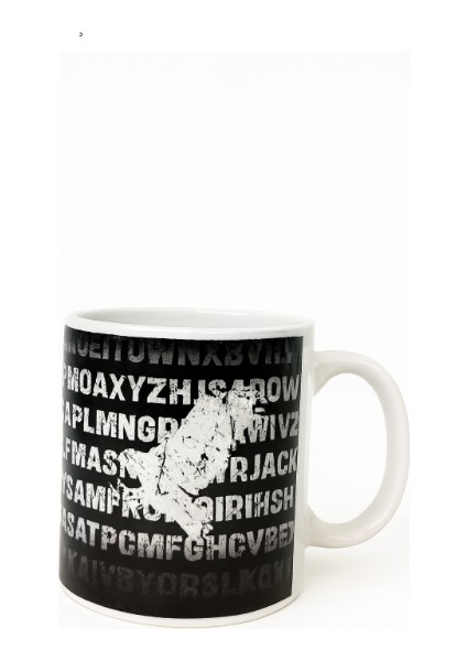 Renkli Figürlü Seramik Kupa Model4