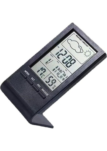 Şık Çok Fonksiyonlu Dijital Saat ve Termometre, Isı ve Nem Ölçer, Dekoratif Tasarım fiyatları